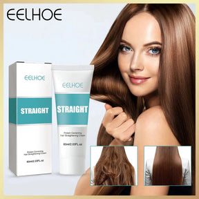 Keratin Hair Straightening Cream (Korean, Unisex)  - Silky Smooth Hair for All